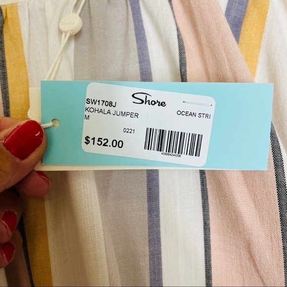 SHORE Kohala Jumpsuit Stripe Women’s Size Medium - Picture 9 of 12